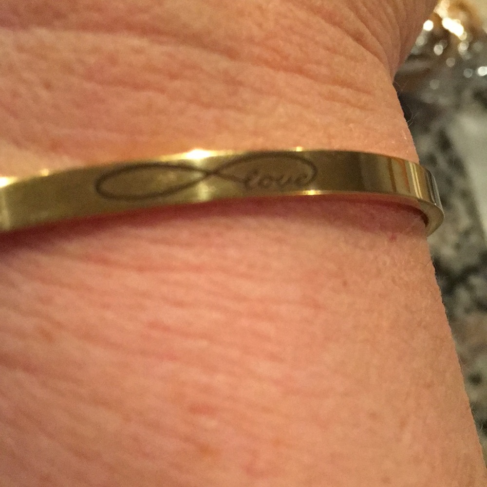 Infinity “love” bangle bracelet